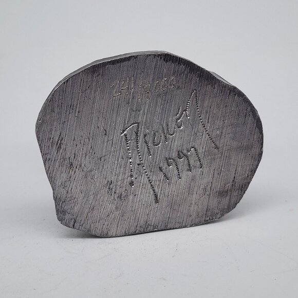 Michael Ricker Pewter Rabbit Figure Playing Wind Instrument 1997 #241/3060 VTG 3 - Picture 6 of 6